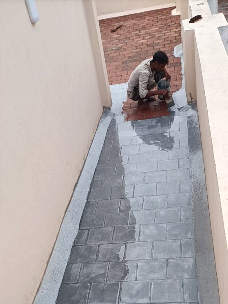 Chemical Waterproofing Treatment - eMerge Infra, Anna Nagar East, Chennai.