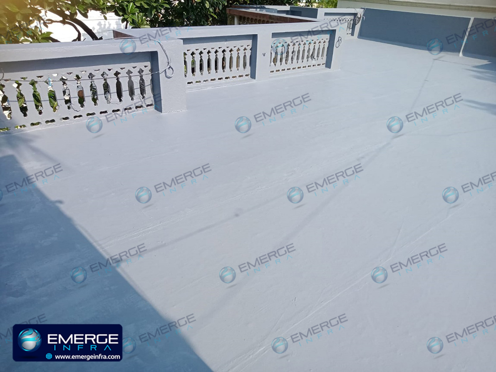Terrace Waterproofing Services in, Ekkaduthangal, Chennai - Project done by eMerge Infra, Anna Nagar East, Chennai.