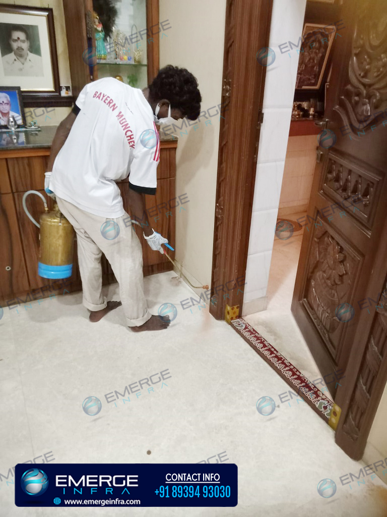 Emerge Infra also provides Pest Control services for both interior and exterior buildings.