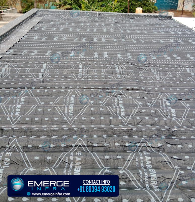 Emerge Infra - Bitumen Waterproofing For Asbestos Roofing Sheets, Ambattur Industrial Estate, Chennai.