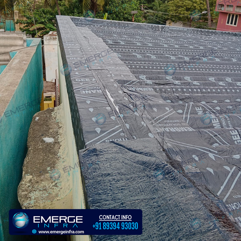 Emerge Infra - Bitumen Waterproofing For Asbestos Roofing Sheets, Ambattur Industrial Estate, Chennai.