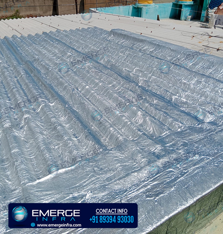 Emerge Infra - Bitumen Waterproofing For Asbestos Roofing Sheets, Ambattur Industrial Estate, Chennai.