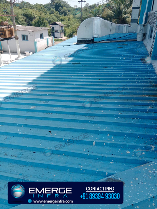 Emerge Infra - Bitumen Waterproofing For Asbestos Roofing Sheets, Ambattur Industrial Estate, Chennai.